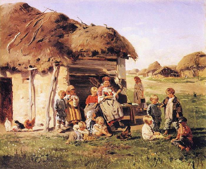 Vladimir Makovsky The Village Children